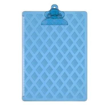 Imagem de Prancheta Oficio Prendedor Plástico Acrílico Azul - Maxcril