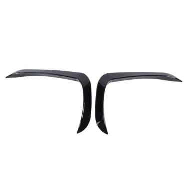 Imagem de WALFRONT Front Bumper Splitter Splitter Alta Estabilidade Enterior para X5 F15 M Sport 2014-2018, Sporty Design 2 Pack (Preto brilhante)