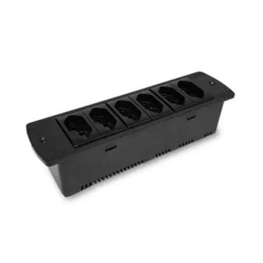 Imagem de Caixa regua 6 tomadas embutir moveis escritorio home office - QTMOV, P