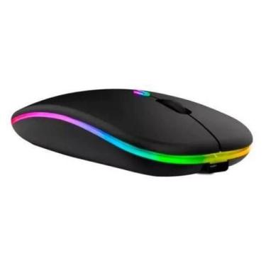 Imagem de Mouse Sem Fio Kapbom LED RGB Botão DPI Silencioso Recarregável 2.4GHz 