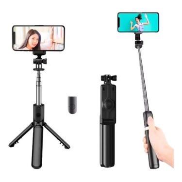 Imagem de Tripé Celular Bastão Selfie Bluetooth 360 Com Controle 70cm ZB-011 - A