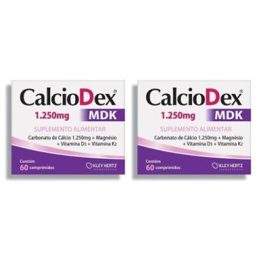 Imagem de Kit 2 Suplemento CalcioDex Mdk 1250mg 60 Cpr - Kley Hertz
