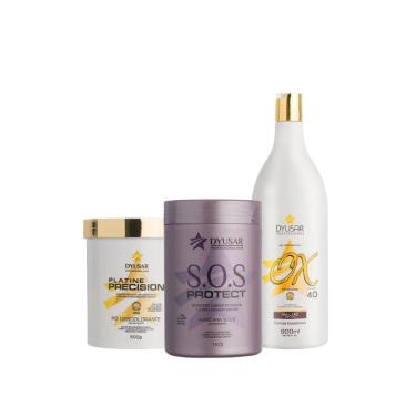Imagem de Kit Descoloração Profissional Com Máscara Sos Restauradora
