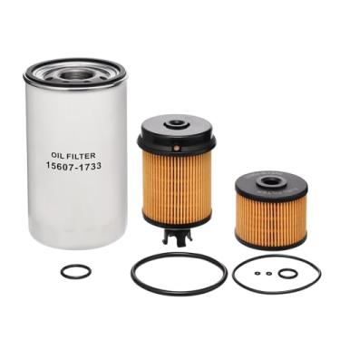 Imagem de Kofil Kit de filtro de óleo de filtro de combustível 23304-78090 23304-EV360 15607-1733, compatível com caminhões Hino