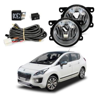 Imagem de Kit Farol de Milha para Peugeot 3008 2011 a 2015 Completo com Chicote Botão e Relê Auxiliar Neblina