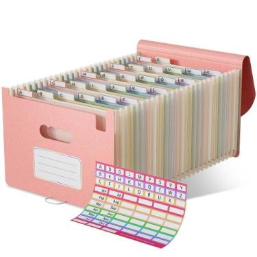 Imagem de Organizador de arquivos de acordeão EcoStash Wheat Straw 26 bolsos