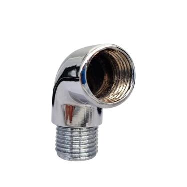 Imagem de Joelho Cotovelo Curva Metal Crômado Macho X Fêmea 1/2 X 90