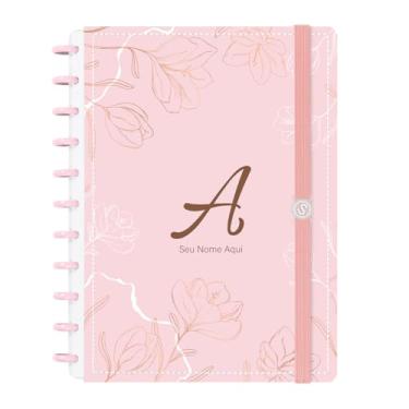 Imagem de Caderno de Disco Inteligente Personalizado Iscool Sunny Flower Rosa G
