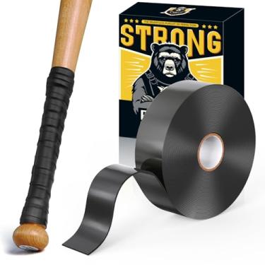 Imagem de PHIXBEAR Fita de aderência para taco de beisebol, 1,1 mm - Fita multiesportiva para golfe, tênis, softball, hóquei, silicone autofundível aprimorado para tração confiável e absorção de choque
