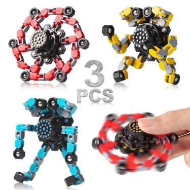 Imagem de Fidget Toys Gokeey Transformable Fidget Spinners 3 unidades