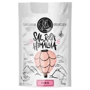 Imagem de Sal Rosa do Himalaia BR Spices Fino Sachê 1kg