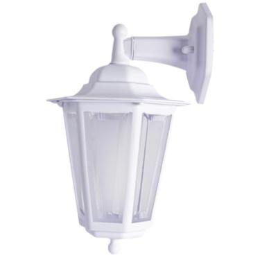 Imagem de Luminária Arandela Sextavada Colonial Clássica Rústica E27 Bivolt Área Externa e Interna(Branco)