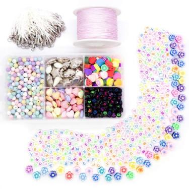 Imagem de Kit Miçanga Diversos Bijuteria Strap Phone 1000 Pçs + Caixa Divisória 