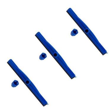 Imagem de Rodo de Borracha Dupla EPDM sem Cabo 35cm Kit 3 Unid - VendasShop