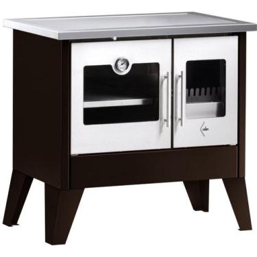 Imagem de Fogão a Lenha Trentino Direito Chapa Ferro Marrom HMD