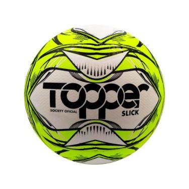 Imagem de Bola de Futebol Society Topper Slick 2021 Oficial, Amarelo e Preto, 68