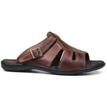 Imagem de Chinelo Masculino De Couro Havana - 10C0900LTHAV-Masculino