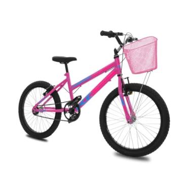 Imagem de Bicicleta Aro 20 Infantil Menina Rosa Freio V-Brake Garfo Rigido Lazer,Pink Rosa