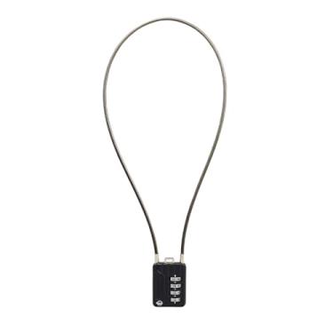 Imagem de SISAV Cadeados de combinação de cabos de 4 dígitos, cabo de 50 cm para armário de academia escolar, capacete, armários de arquivo, caixa de ferramentas, mala de bagagem, mochila, cabo de 3 mm de