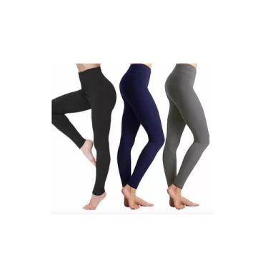 Imagem de Pacote de 3 leggings polares para mulheres, tamanho padrão - Lightbek 
