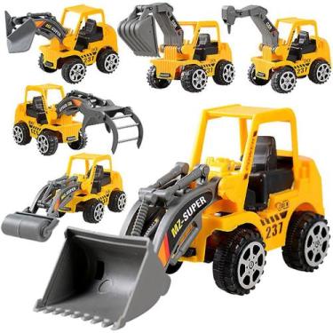 Imagem de 6 Pcs Play Veículos Construção Veículo Caminhão Carros Brinquedos Set 