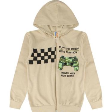 Imagem de Jaqueta Masculina com Capuz Moletom Roupa Menino Juvenil Inverno Zíper