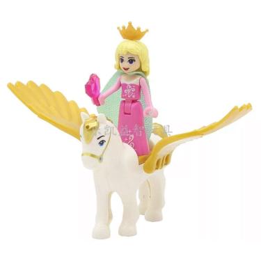 Imagem de Boneco Blocos De Montar Aurora Cavalo Alado