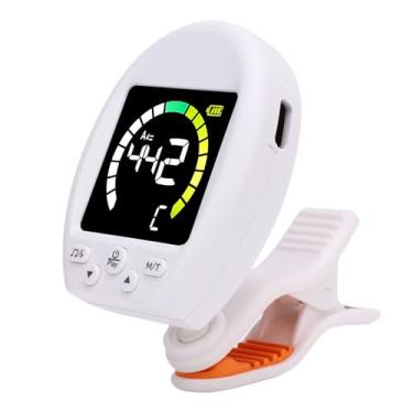 Imagem de SPYMINNPOO Tuner de Metrônomo, 3 Em 1 Toneiro de Sintonizador Digital Com Grampo Rotativo para Guitarra, Baixo, Violino e Ukulele, Funcionalidade Versátil, Precisa para Múltiplos Instrumentos, Bloco