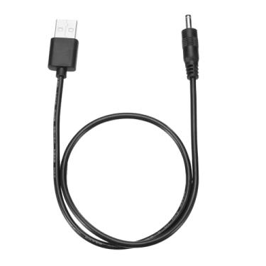 Imagem de DMiotech Cabo de alimentação USB para CC de 3,5 mm x 1,35 mm, 0,5 m, cabo de carregamento universal para roteadores, alto-falantes, eletrodomésticos e industriais, preto