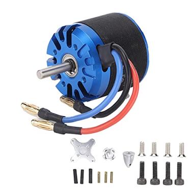 Imagem de RC 4250 800kV Motor sem escova de alto desempenho 1250W Forte impulso leve liga de alumínio leve preto azul 50x42mm para aeronaves de asa fixo RC