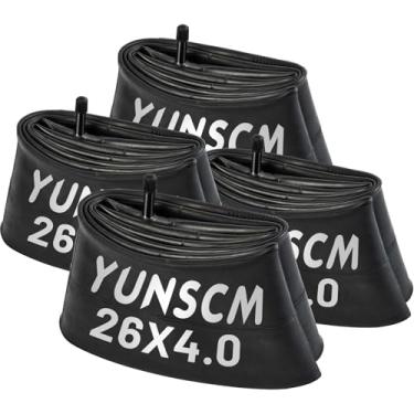 Imagem de 4 Pack 26" Fat Tire Bike Tubes 26 X 3.5/4.0 AV32mm Valve 26" Fat Tire Bicycle Tubes Compatible with 26X3.5 26X3.6 26X3.7 26X3.8 26X4.0 Fat Tire Tubes