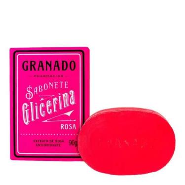 Imagem de Sabonete Vegetal de Glicerina Extrato de Rosa Granado 90G