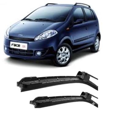 Imagem de TIGER AUTO - PAR DE PALHETAS PARA PARABRISA DIANTEIRO EM SILICONE COMPATIVEL CHERY FACE 2010>2012