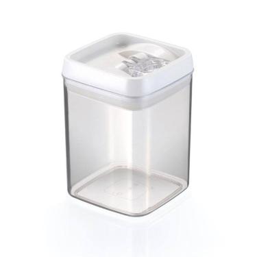 Imagem de Pote Hermético Acrílico Quadrado Médio 1,7 Lts