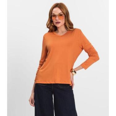 Imagem de Blusa Manga Longa Select Laranja, G, Laranja