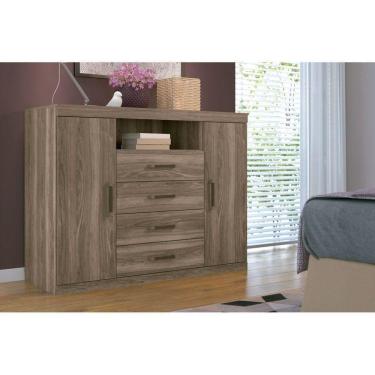 Imagem de Cômoda Infantil Master C- 2 Portas 1 Nicho E 4 Gavetas Jatoba - Santos Andirá