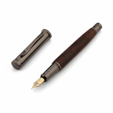 Imagem de Caneta tinteiro em metal ponta pena 0,5mm presente luxo - LUYKE