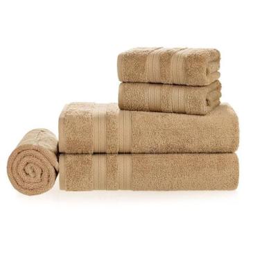 Imagem de Jogo de Toalhas / Banho em Algodão 5 Peças Unika - Karsten, FRAPE