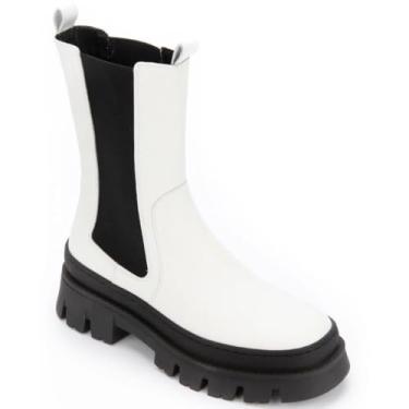 Imagem de Kenneth Cole New York Bota feminina Maple Chelsea, Branco, 6