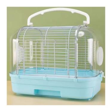 Imagem de Gaiola de pássaro, gaiola de pássaro, papagaio, exterior, horizontal, seda, viagem, especial, pequeno ninho de pássaro portátil (azul)