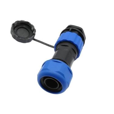 Imagem de SP20 Tubo corrugado IP68 conector impermeável 2/3/4/5/6/7/9/10/12/14 pinos conector de cabo de alimentação (14 pinos)