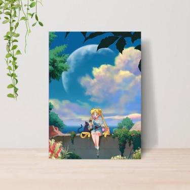 Imagem de Quadro Sailor Moon Anime A4  Placa MDF 009 - Lomi Art