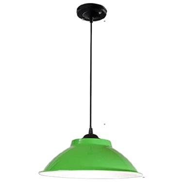 Imagem de CHENKUI Lustre, Abajur retrô industrial de metal ilha de cozinha, luminárias de teto internas E27/E26, luminária pendente decorativa de bar para sala de dançar, cozinha, café,