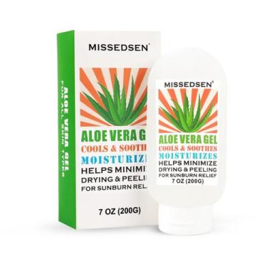 Imagem de Gel de Aloe Vera MISSEDSEN puro e orgânico 200 ml para alívio de queim
