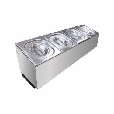 Imagem de Condimentadora Lateral 4 Cubas ZPCNL04 Inox - Zepper