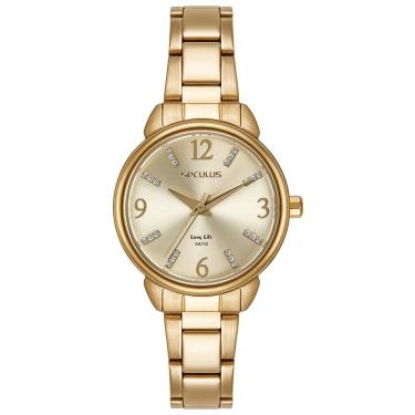 Imagem de Relógio Seculus Feminino Ref: 44290lpsvda1 Casual Aço Dourado