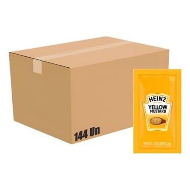 Imagem de Mostarda Heinz Sachê 5g Caixa Com 144 Unidades