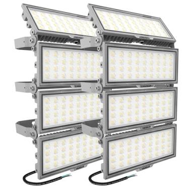 Imagem de SJHUOUP Luzes De Estádio De 800 W, 400 W * 2 Unidades De Luz Led Para Arena Externa, Holofote De Estádio Superbrilhante De 104.000 Lúmens, Holofotes Led De 6500 K, Iluminação Ajustável, Surto De 6