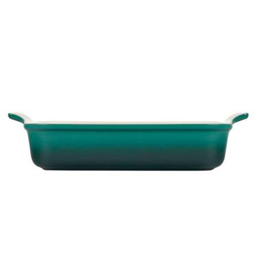Imagem de Travessa Retangular Heritage 32 cm Verde Artichaut Le Creuset