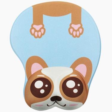 Imagem de Suporte de pulso de silicone Cute Corgi Dog Mouse Pad 26x21cm - yiweis